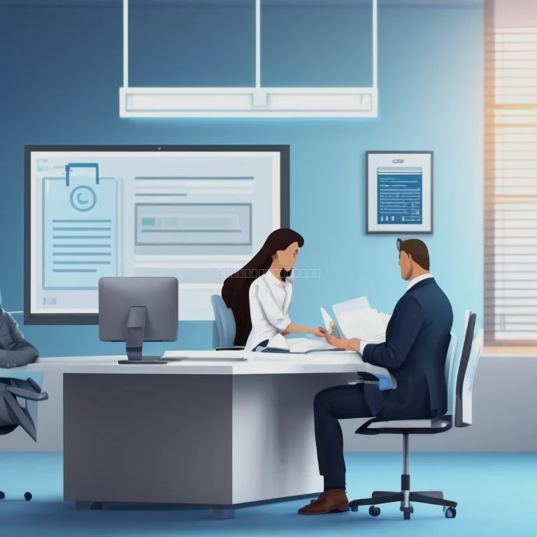 コンピュータと法律書類のイメージ